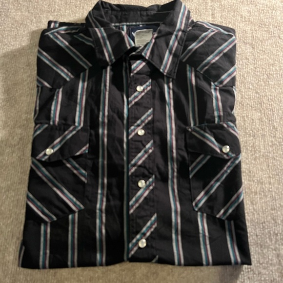 Wrangler Striped Casual Shirt 2XT - Picture 4 of 6